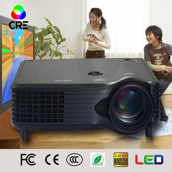 HDMI_VGA_USB_TV_DVD_Sound 1500lumen LED projector factory approved ISO_CE_Rohs_FCC certificate